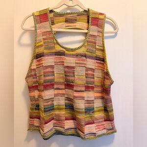 Anthropologie Multicolor Striped Sleeveless Top